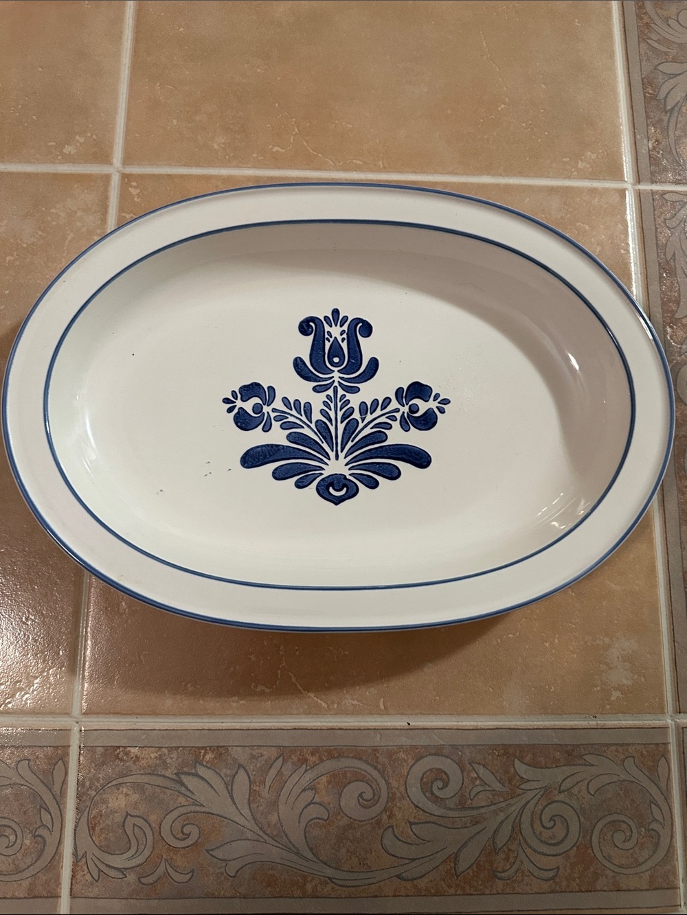 Pfaltzgraff Yorktowne Blue Platter